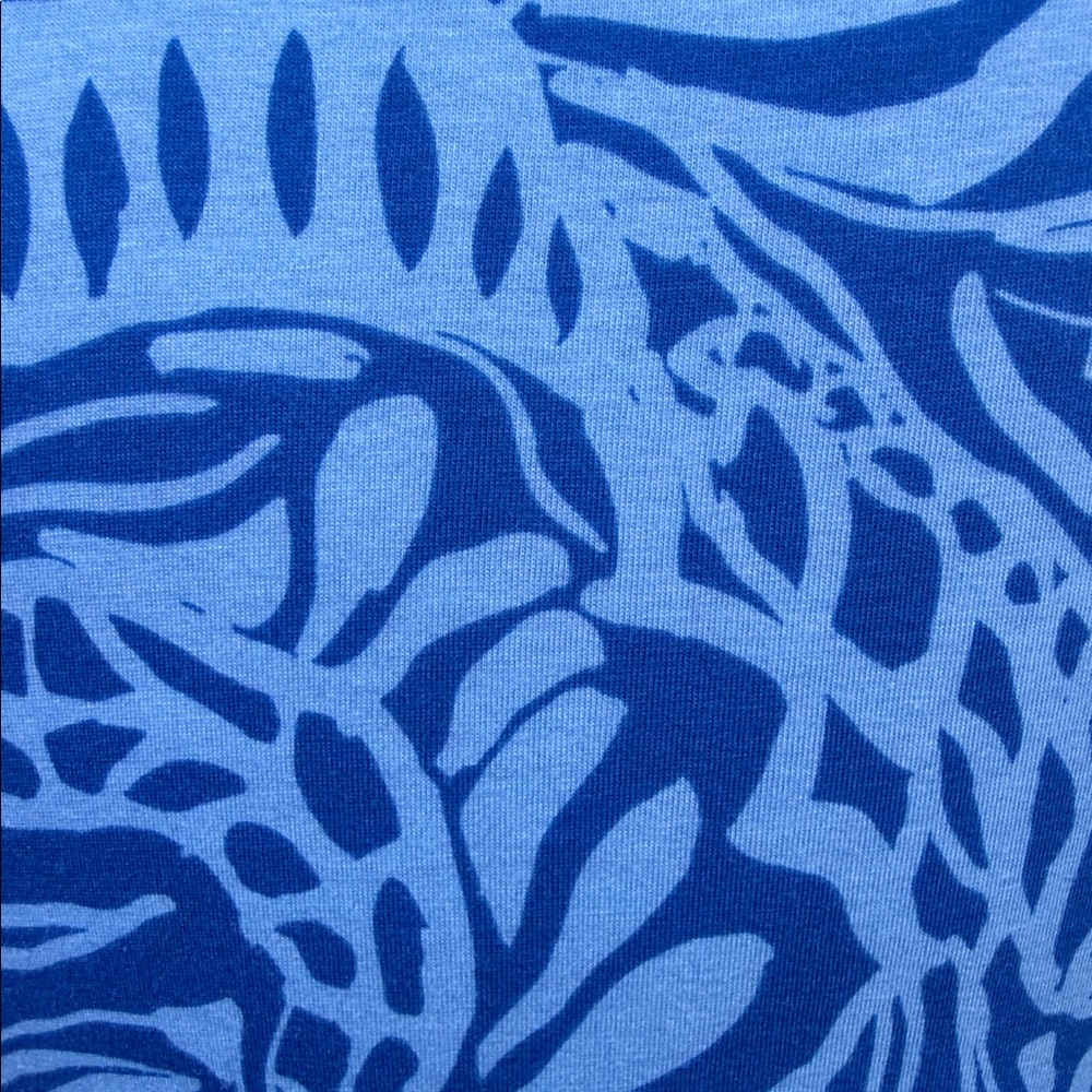 Soft Surroundings Ocean Blue Patterned Sleeveless… - image 3
